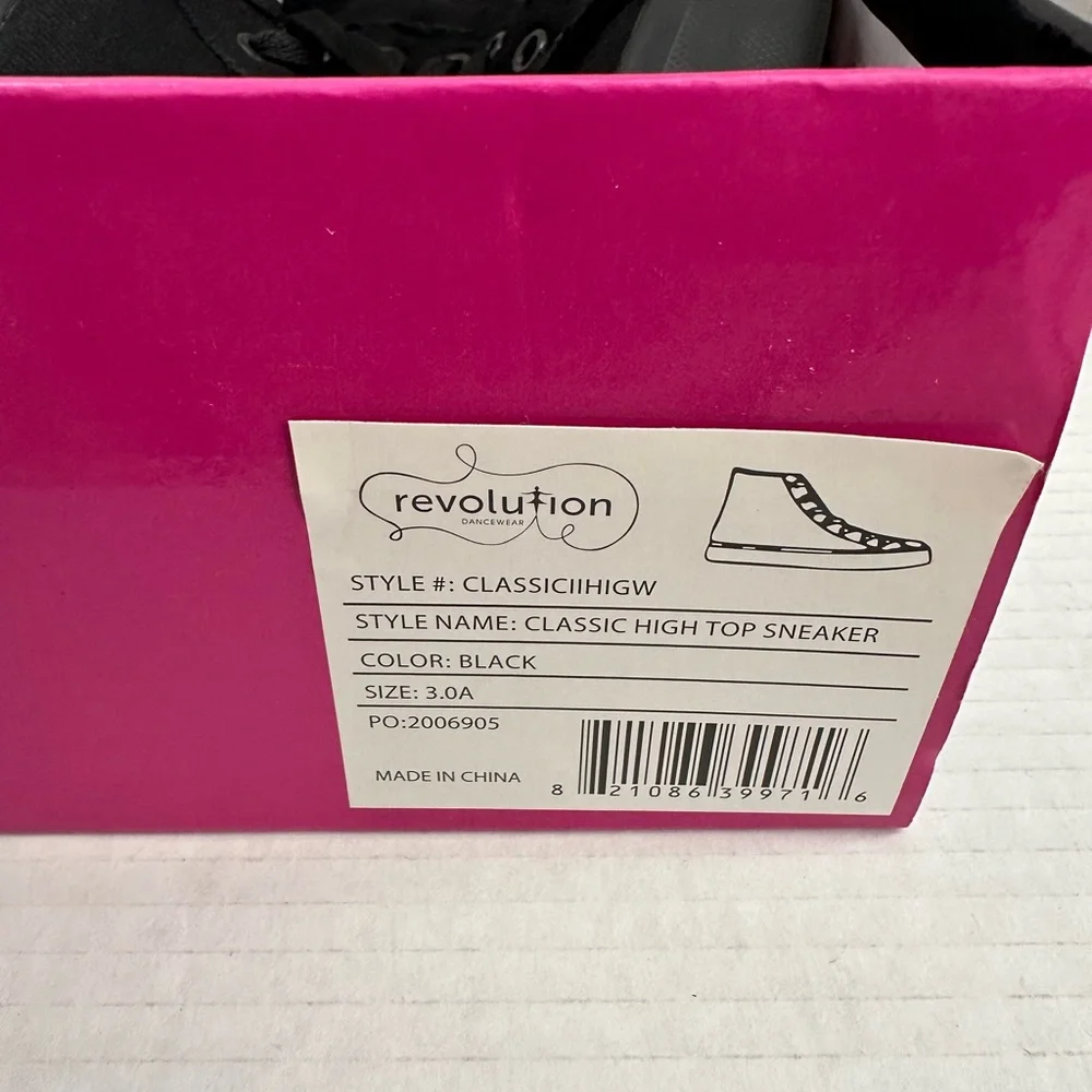 Revolution Kids Black Canvas Sneakers - Picture 4 of 8